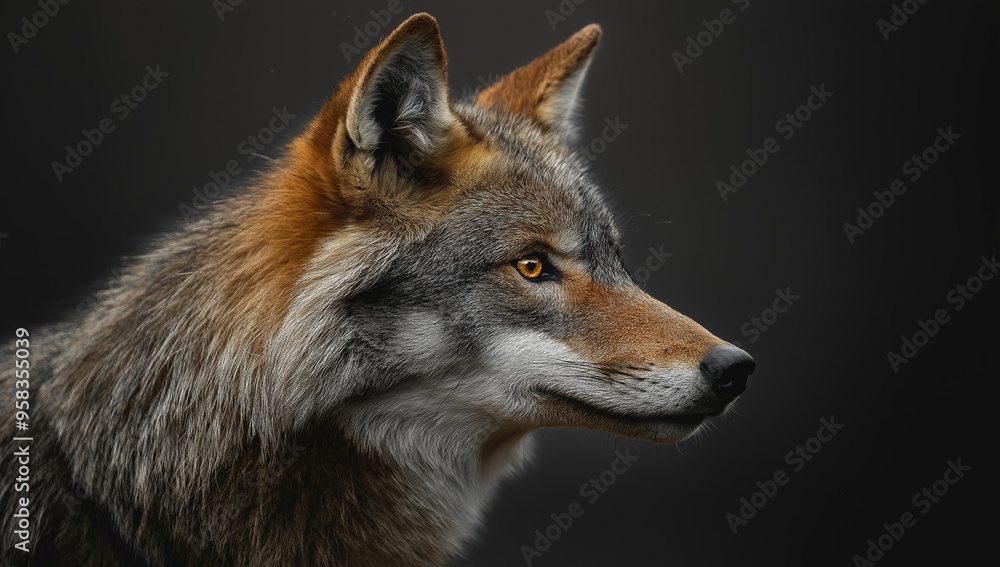 Fototapeta premium grey wolf portrait