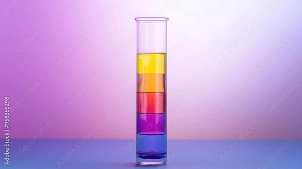 Colorful Layers in a Test Tube Colorful Layers in a Test Tube