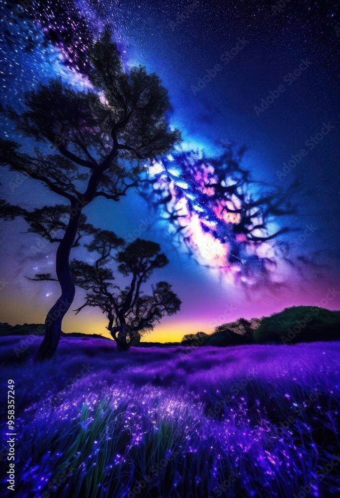 magical starry night sky enchanting shadows casting mystical patterns ground, stars, light, illumination, nature, landscape, beauty, twilight, horizon magical starry night sky enchanting shadows casting mystical patterns ground, stars, light, illumination, nature, landscape, beauty, twilight, horizon
