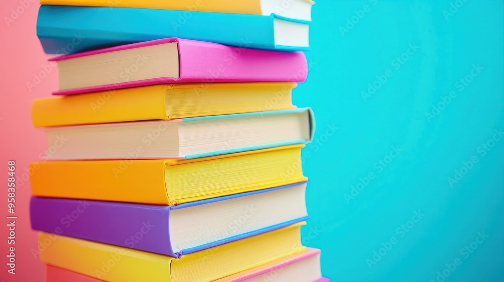 Stack of Colorful Books