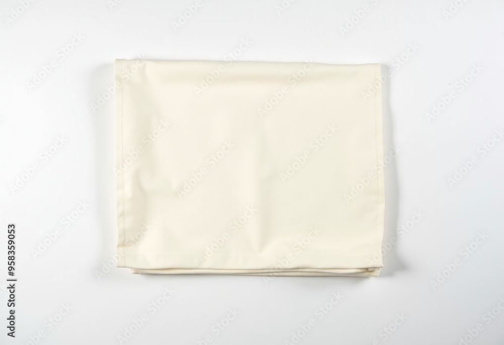 Off-white Polyester Fabric Swatch, Overlock Stitching, E-commerce Product Photo, Minimalist Background, Fabric Texture, Sewing Supplies, DIY Project, Textile Sample Off-white Polyester Fabric Swatch, Overlock Stitching, E-commerce Product Photo, Minimalist Background, Fabric Texture, Sewing Supplies, DIY Project, Textile Sample