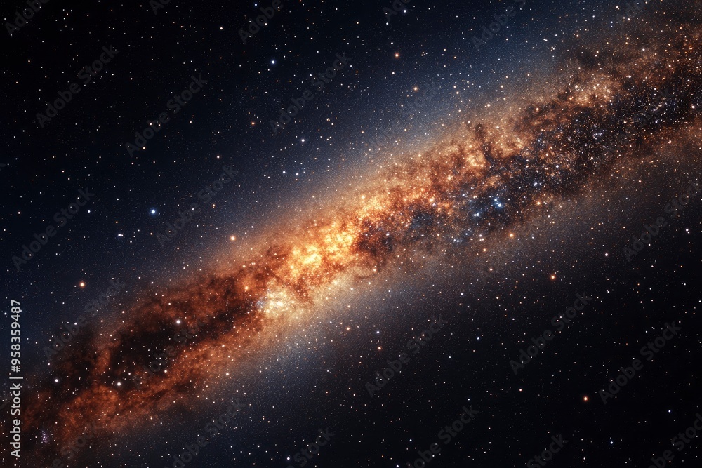 Milky way galaxy with stars and space dust in the universe , ai Milky way galaxy with stars and space dust in the universe , ai