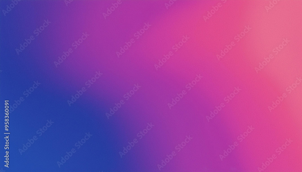 Fototapeta premium 青とピンクのグラデーション、粒子ノイズエフェクトの抽象的背景