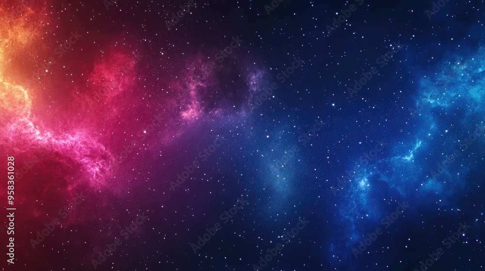 Obraz premium High definition star field background in a 3D cartoon rendering Textured starry outer space scene with a colorful night sky