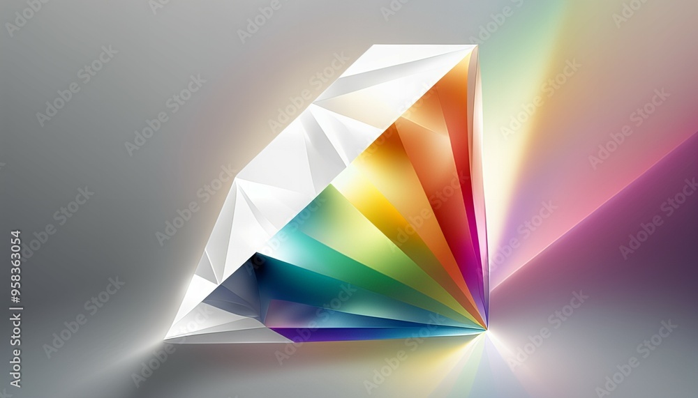 Colorful prism spectrum design with abstract light reflections. vibrant backdrop pattern, perfect for modern art backgrounds, new beautiful stock image illustration AI Colorful prism spectrum design with abstract light reflections. vibrant backdrop pattern, perfect for modern art backgrounds, new beautiful stock image illustration AI
