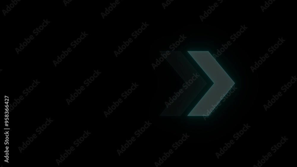neon arrow animation on a black background. 4K Animated Arrow direction sign on black background, Direction banner. Video animation of neon arrow animation on a black background. 4K Animated Arrow direction sign on black background, Direction banner. Video animation of