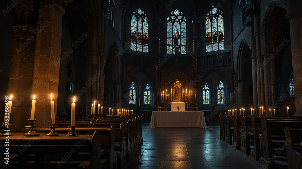Fototapeta premium Gothic Cathedral Sanctuary