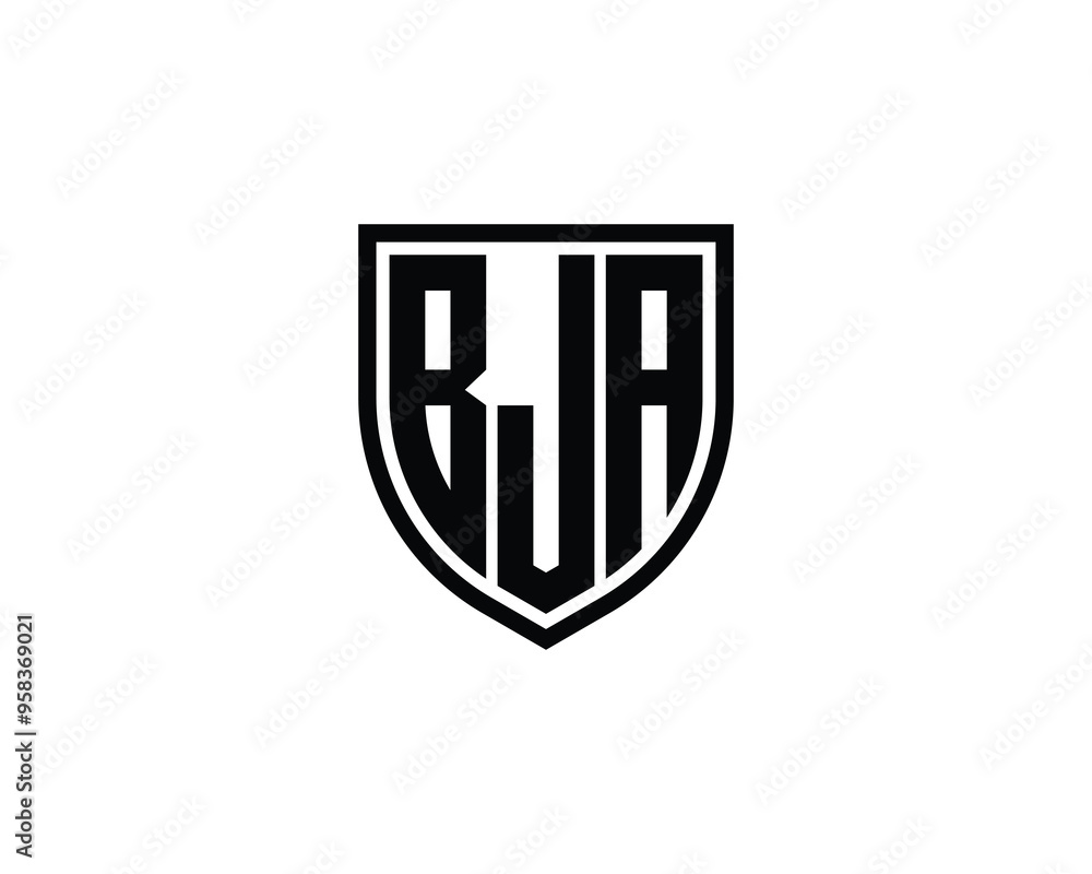 BJA logo design vector template. BJA BJA logo design vector template. BJA