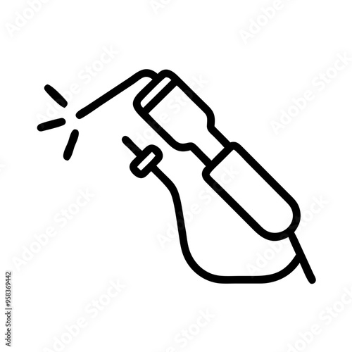 Schneidbrenner, Schweißgerät Symbol