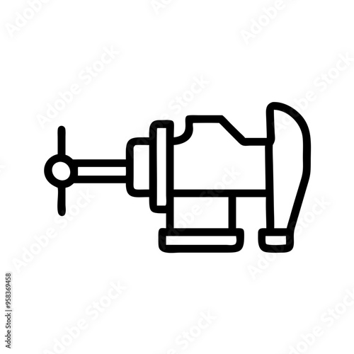 Schraubstock Maschinenschraubstock Symbol