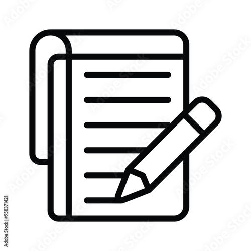 A clear and easy to use assignment icon