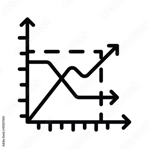 Grow your business with our graph vector icon