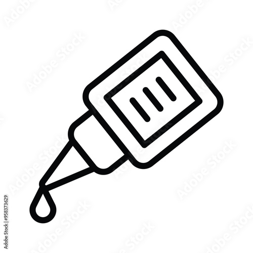 Glue bottle icon perfect for school and home use