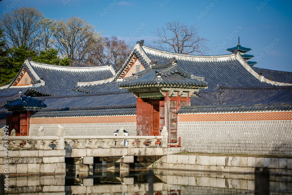 Gyeongbokgung Palace is the palace of Joseon Dynasty. South Korea. Seoul