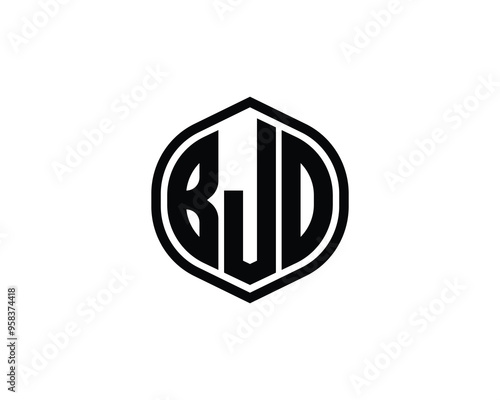 BJD logo design vector template. BJD