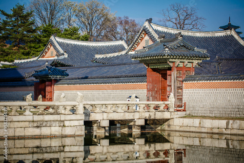 Gyeongbokgung Palace is the palace of Joseon Dynasty. South Korea. Seoul
