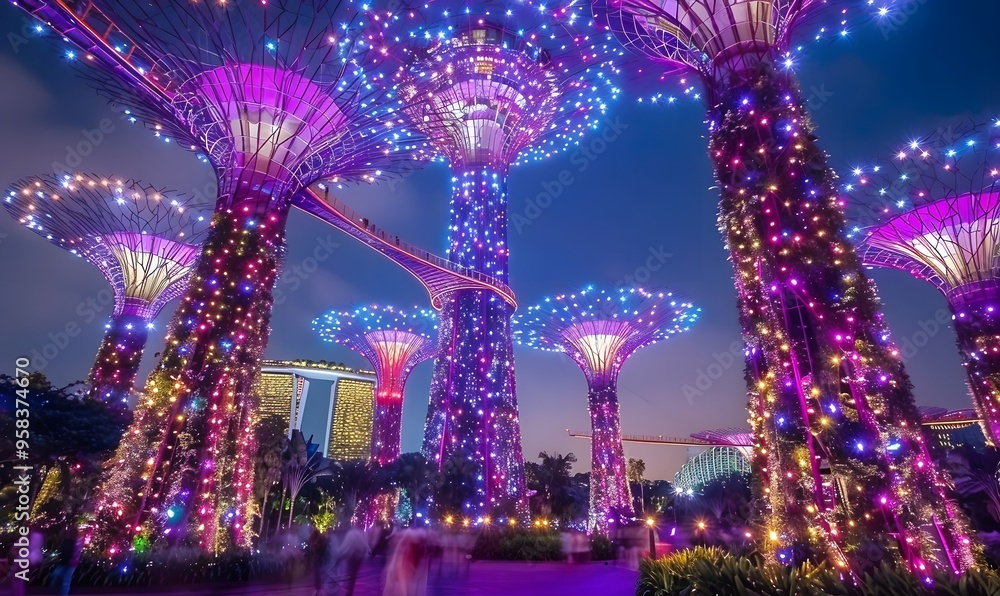 Supertrees at Gardens by the Bay. Supertrees at Gardens by the Bay.