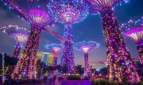 Supertrees at Gardens by the Bay.