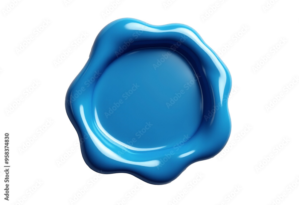 High-Resolution Blue Wax Seal Image: Ideal for Branding, Invitations, and Certificates High-Resolution Blue Wax Seal Image: Ideal for Branding, Invitations, and Certificates