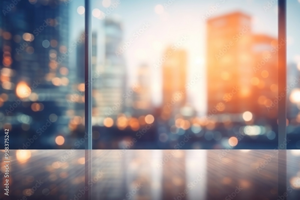 Fototapeta premium Blurred architecture backgrounds cityscape.