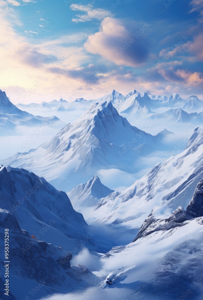 Winter mountain landscape Winter mountain landscape