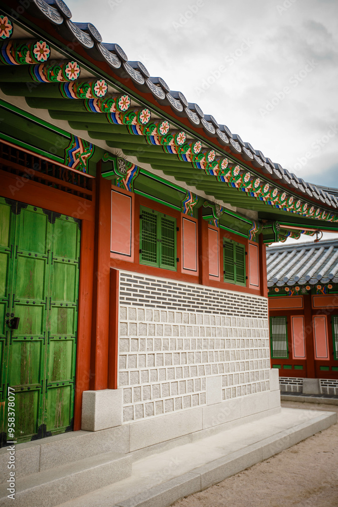 Gyeongbokgung Palace is the palace of Joseon Dynasty. South Korea. Seoul . Architecture of Korea