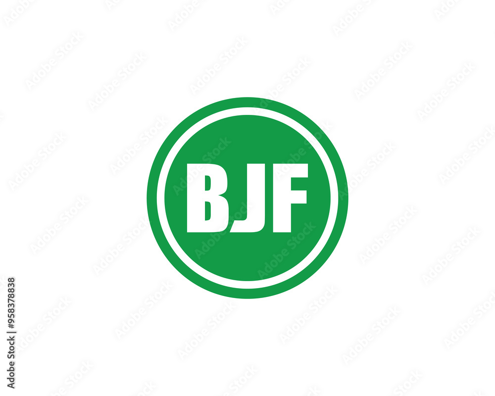 BJF logo design vector template. BJF BJF logo design vector template. BJF