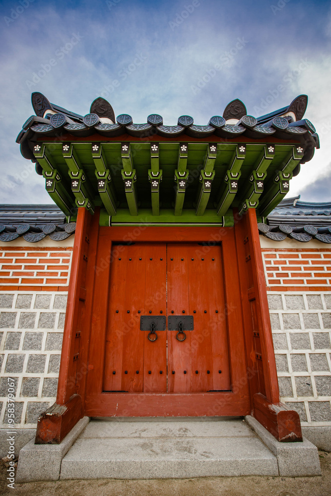 Gyeongbokgung Palace is the palace of Joseon Dynasty. South Korea. Seoul . Architecture of Korea