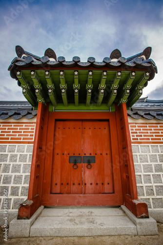 Obraz na płótnie Gyeongbokgung Palace is the palace of Joseon Dynasty. South Korea. Seoul . Architecture of Korea w salonie