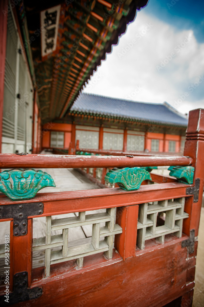 Gyeongbokgung Palace is the palace of Joseon Dynasty. South Korea. Seoul . Architecture of Korea