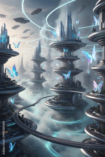 spaceship in space_ Generated with Ai