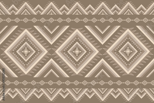 Geometric vintage Ethnic patterns seamless background embroidery