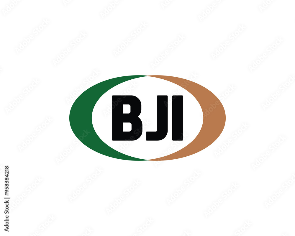 BJI logo design vector template. BJI BJI logo design vector template. BJI