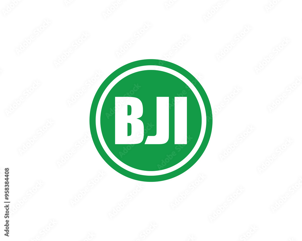 BJI logo design vector template. BJI BJI logo design vector template. BJI