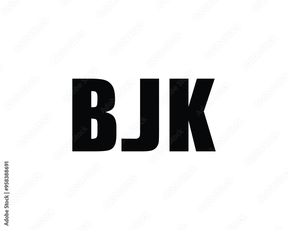 BJK logo design vector template. BJK BJK logo design vector template. BJK