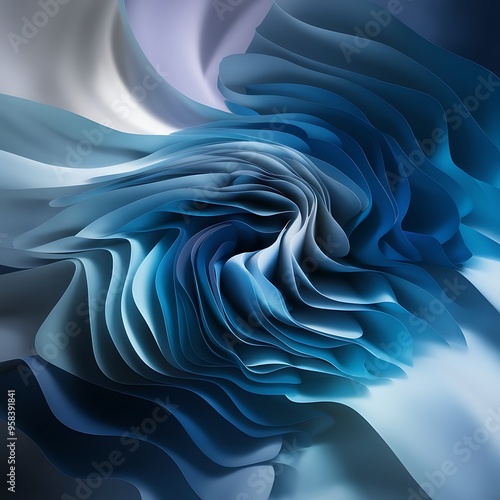 Colorful blue abstract light effect texture wallpaper 3D rendering