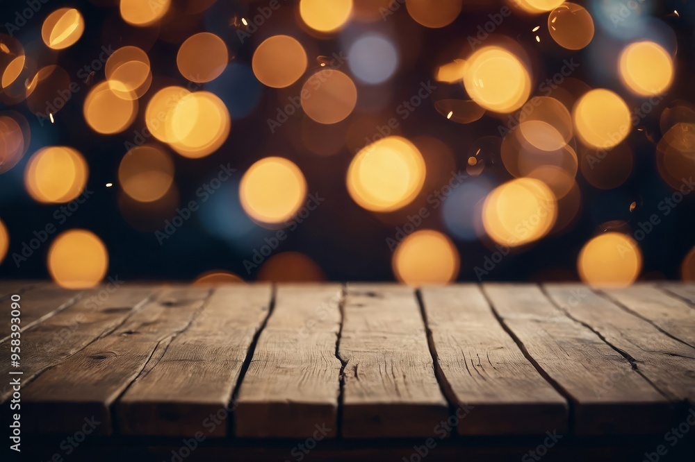 Empty, defocused Christmas room background with copy space Empty, defocused Christmas room background with copy space