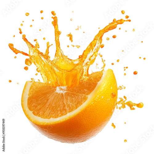 orange splash.