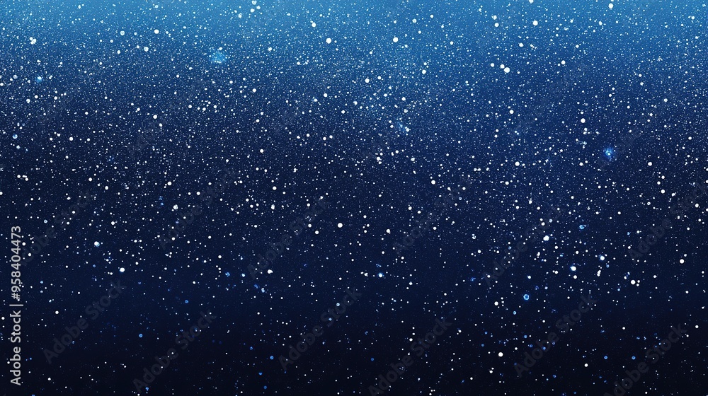 Fototapeta premium Stunning Dark Blue Gradient Background with Sparkling Glitter Effects. Elegant and Mysterious Visuals for Digital Art, Presentations, and Decorative Designs.