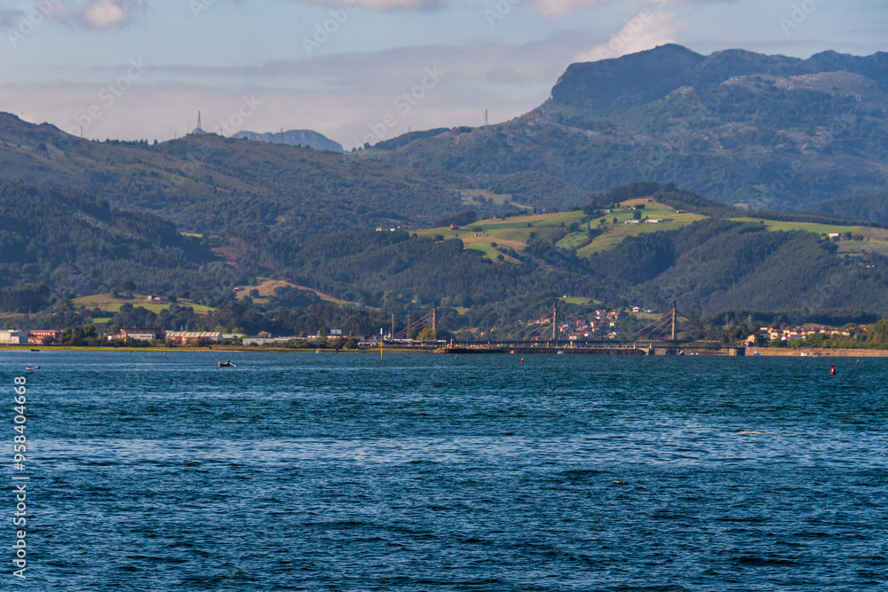 Fototapeta premium Paisaje en Santoña, Cantabria, España.