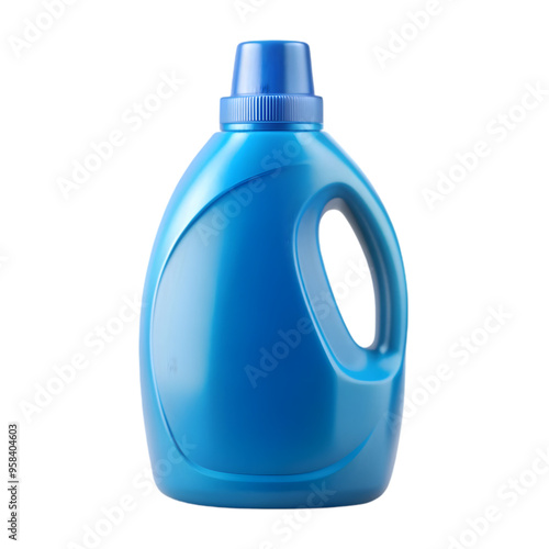 blue detergent packaging mock up isolated on transparent background