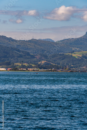 Paisaje en Santoña, Cantabria, España.