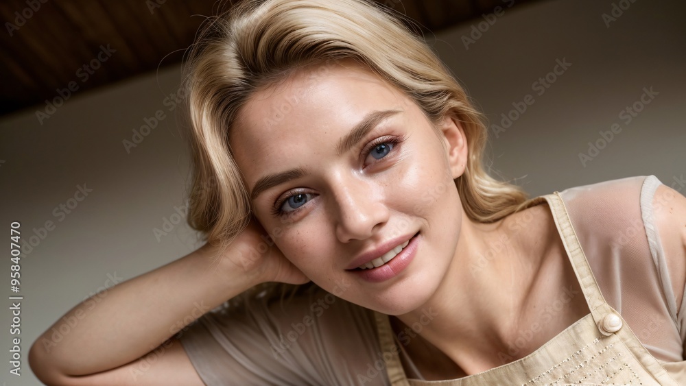 Obraz premium beautyful woman smiling