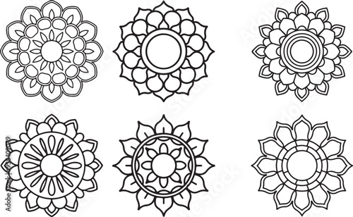 Lineal mandala background