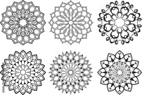 Lineal mandala background