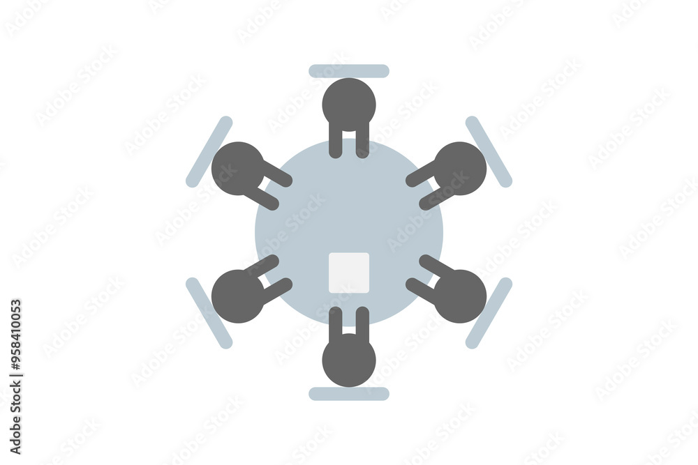 A business meeting icon illustration A business meeting icon illustration