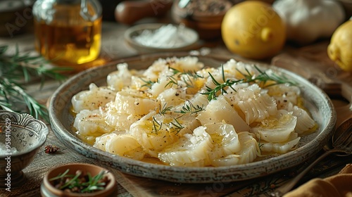 Seafood Salad with Olive Oil and Rosemary