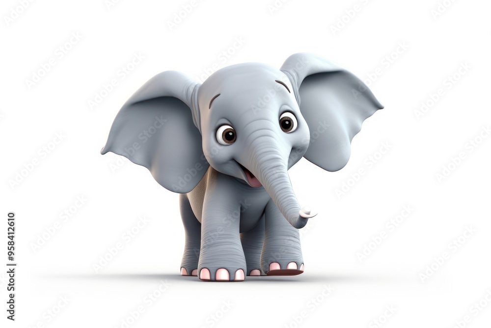 Elephant wildlife cartoon mammal. Elephant wildlife cartoon mammal.