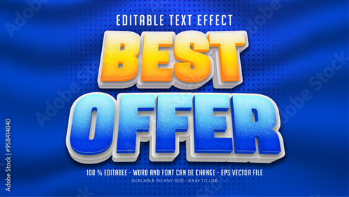 best offer editable text effect