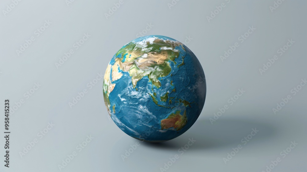 Simple Globe On A White Background Simple Globe On A White Background